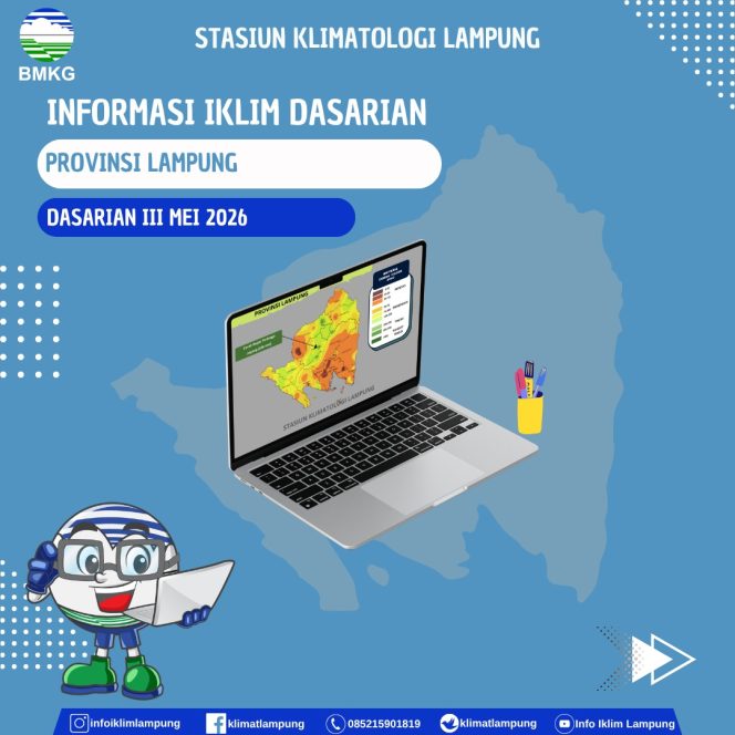 
 Prakiraan Cuaca Wilayah Provinsi Lampung Selasa 2 Juni 2026