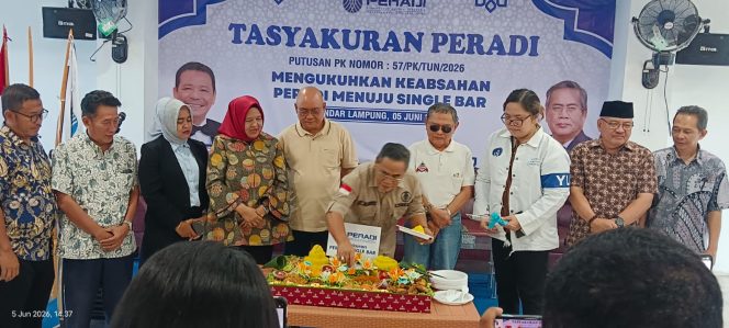
 PERADI Bandar Lampung  Mengadakan Tasakkuran