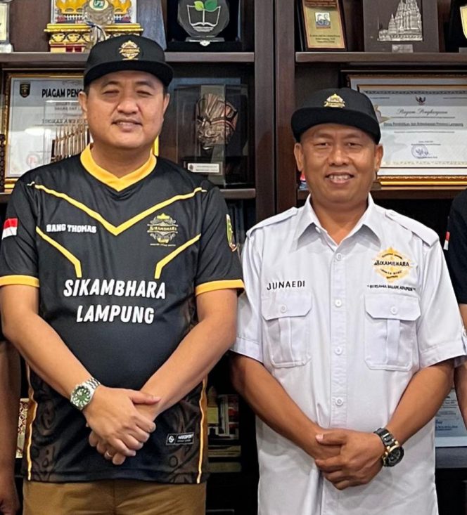 
 Gubernur Lampung Rahmad Mirzani Djausal dan Kadisdik  lampung Mendapatkan Apresiasi dari Sikambara