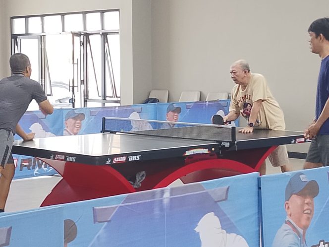 
 Hi Paisol Djausal  Hadiri Seleksi Atlit Tenis Meja Porwanas Lampung