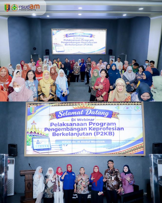 
 Rumah Sakit Abdul muluk Gelar kegiatan webinar  P2KB.