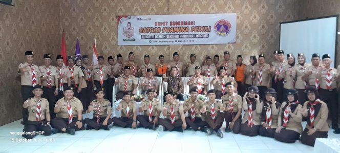 
 Ketua Kwarda Pramuka Lampung Buka Rakor Satgas Peduli